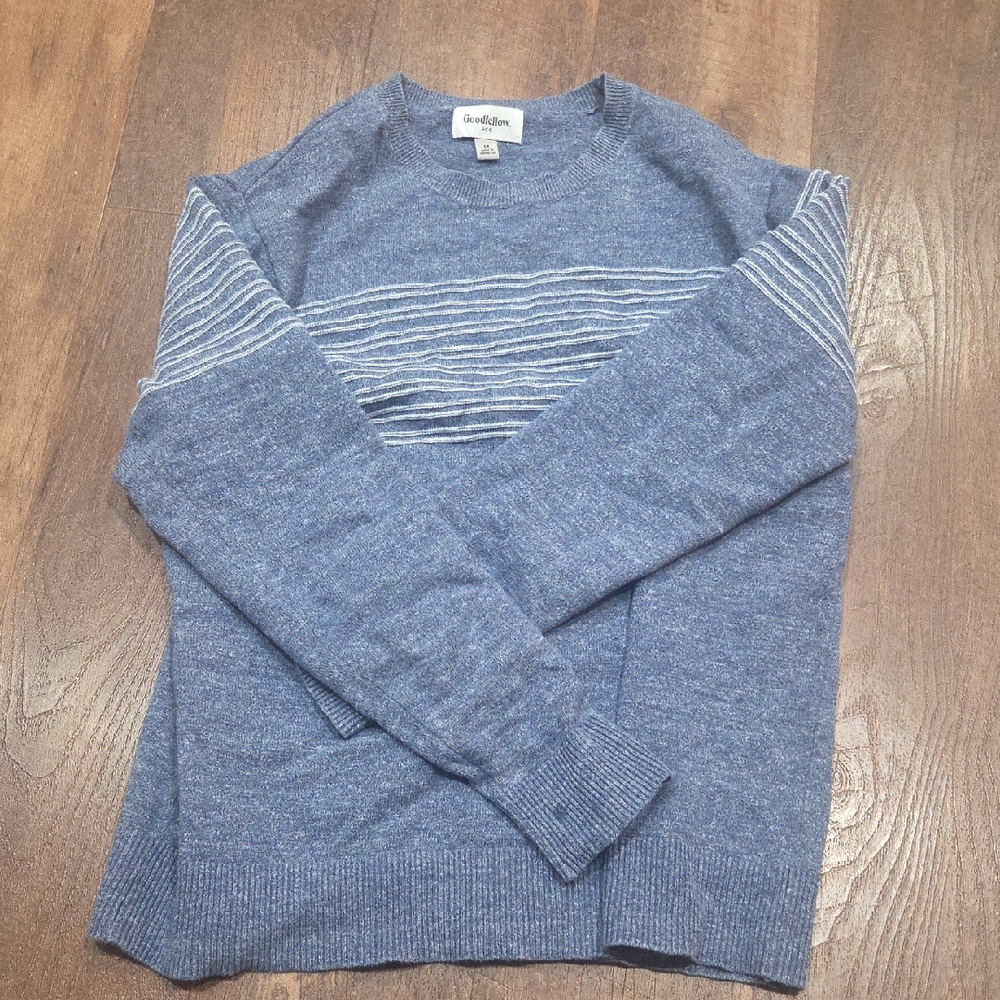 Goodfellow & Co Men's Heather Blue Crewneck Sweater